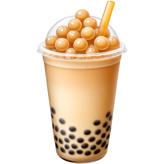 Bubble tea with tapioca pearls emoji