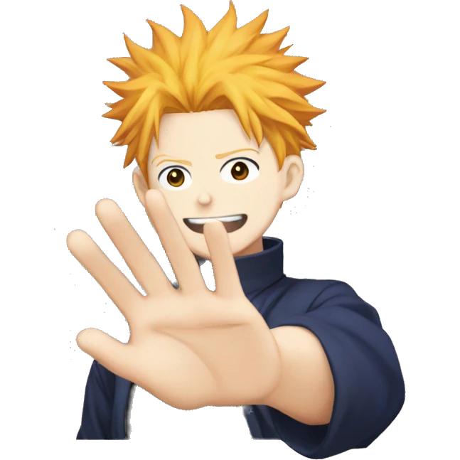Jujutsu kaisen domains expansion  hand sign emoji