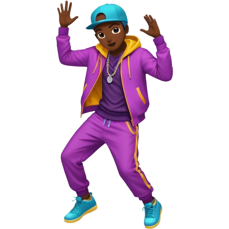 hip hop dance emoji