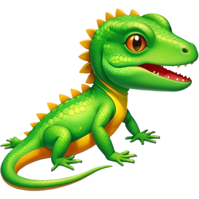 Lizard wearing a swim suit emoji