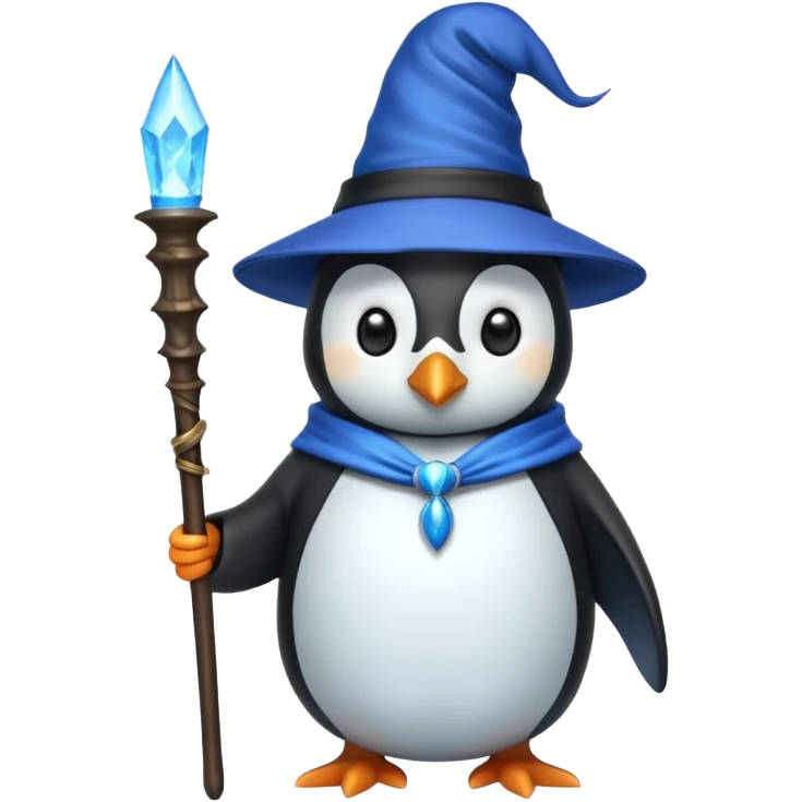Penguin Wizard emoji