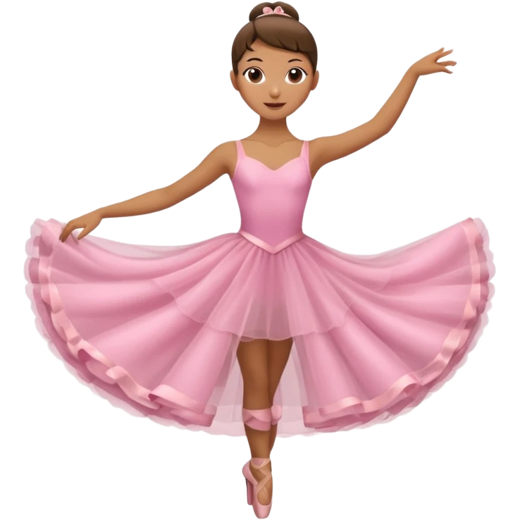 Bailarina rosada pero no de valet sino de bailes emoji