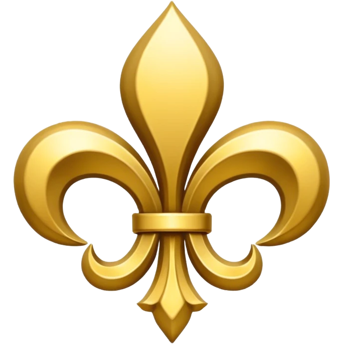 Flor de lis dourada emoji