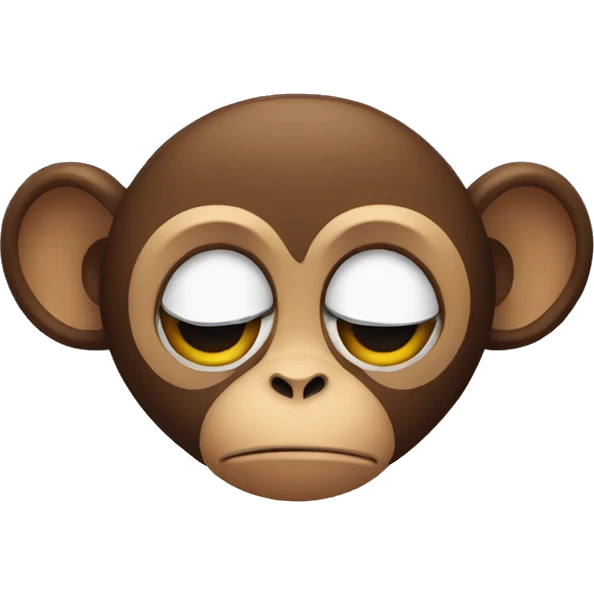 monkey sad emoji