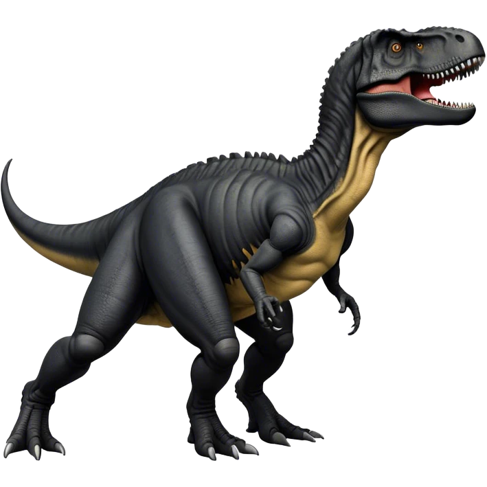 Black Tyrannosaurus rex dinosaur accurate  emoji