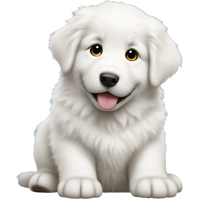 Great Pyrenees puppy  emoji