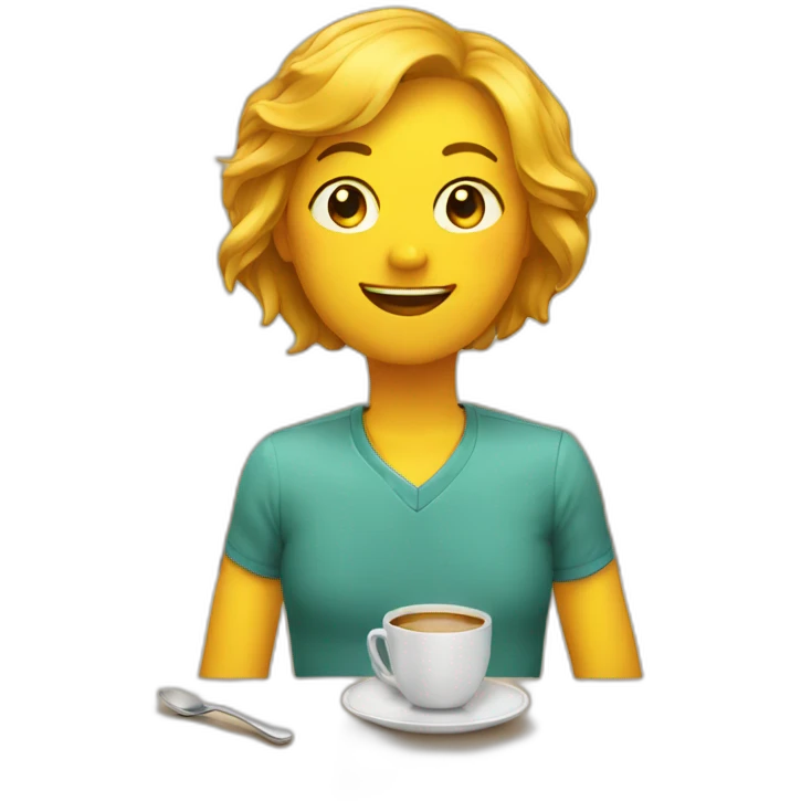 Chat sur table emoji
