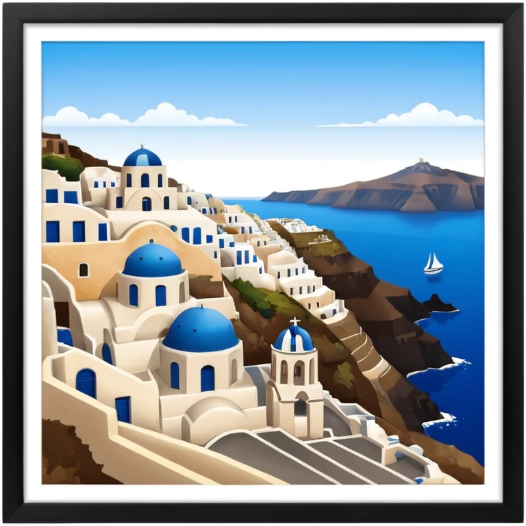 Santorini greece emoji