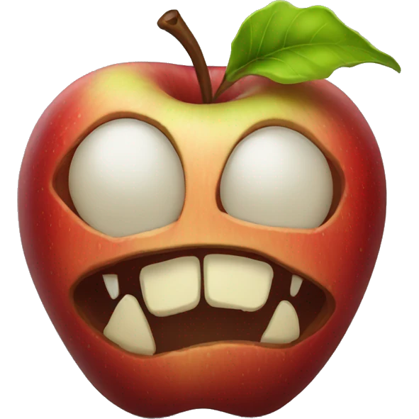 rotten apple emoji