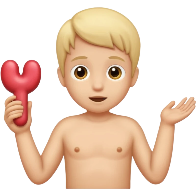 Enfant nue avec un gros penis emoji