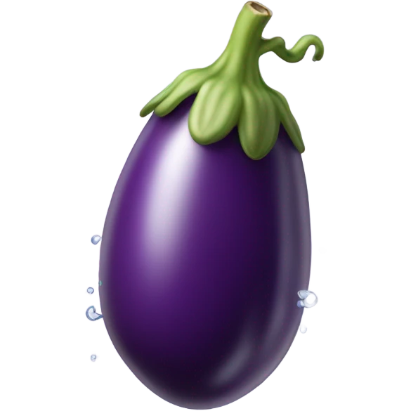 Eggplant water squirt  emoji