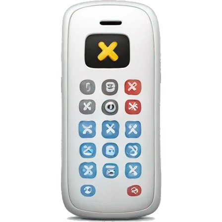 Phone with X logo emoji