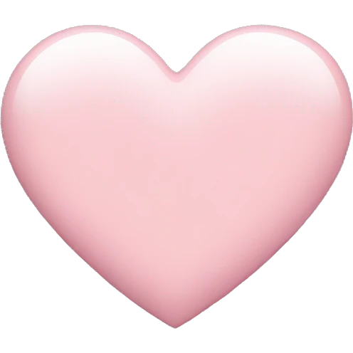 Light pink heart emoji