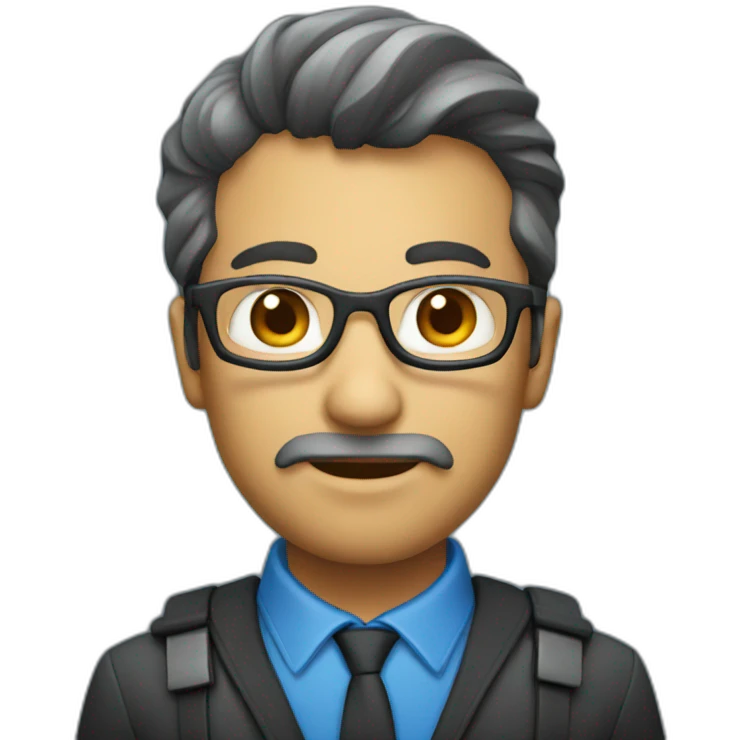 developer blue emoji