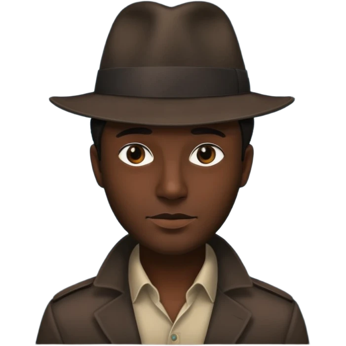 Mysterious man  emoji