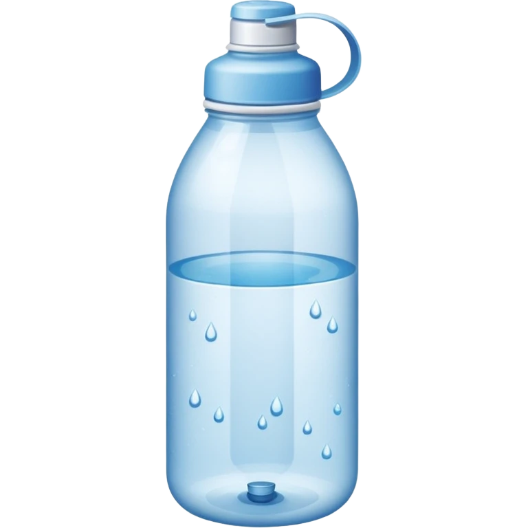 A water bottle emoji