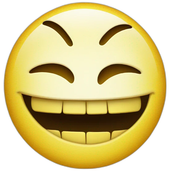 Smiley qui se mort les lèvres  emoji