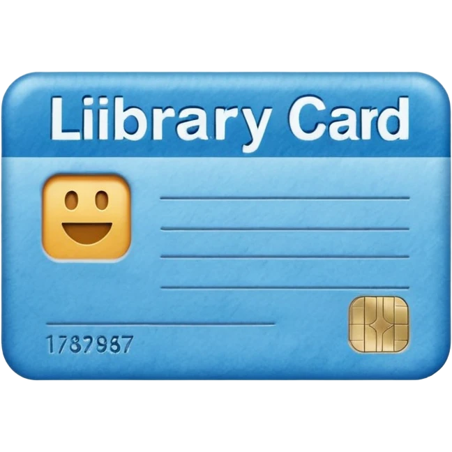 Library card
 emoji
