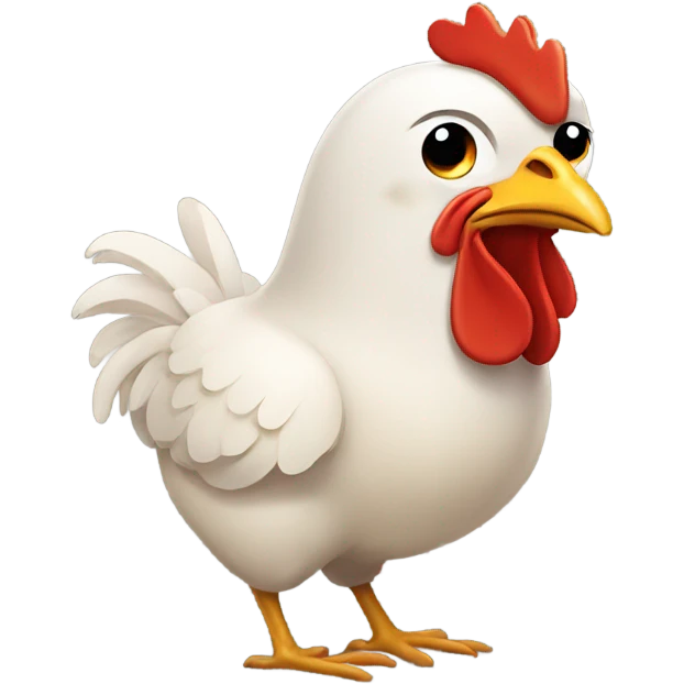 Chicken that is too cool emoji