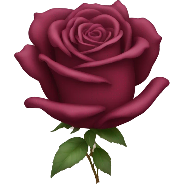 burgundy rose emoji