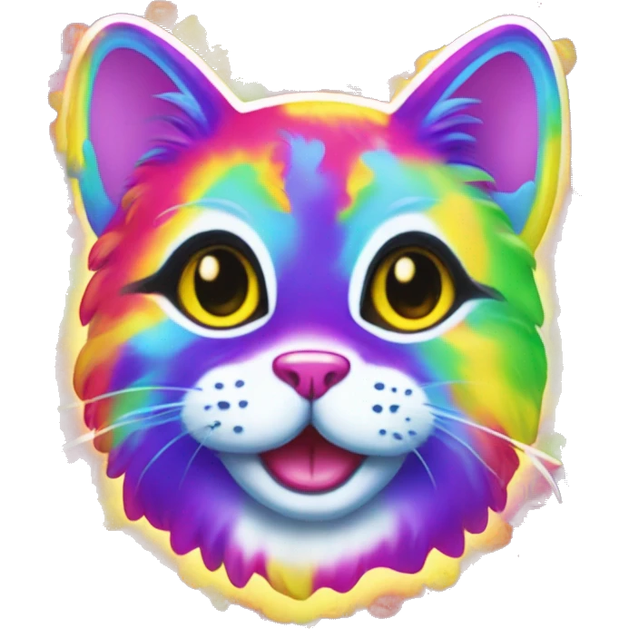 lisa frank smiley sticker emoji
