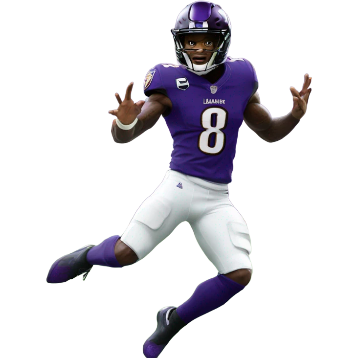 Lamar Jackson 08 touchdown dance emoji