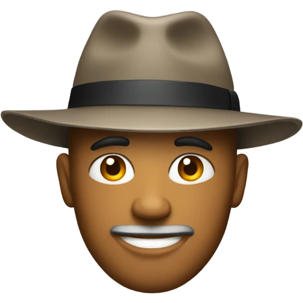 Man with hat emoji