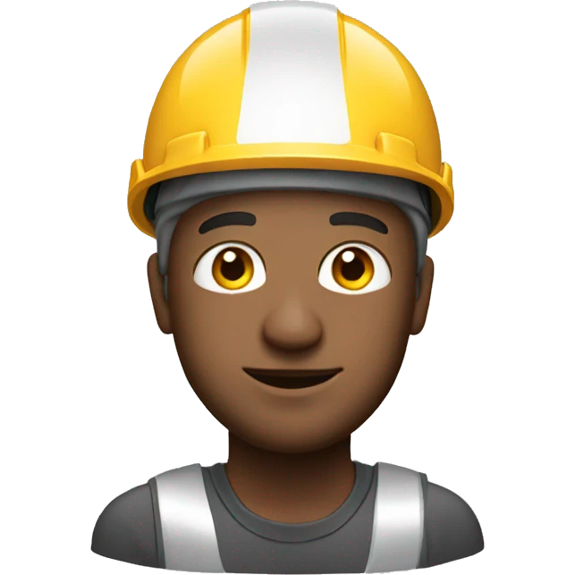 photorealistic man with a construction helmet  emoji