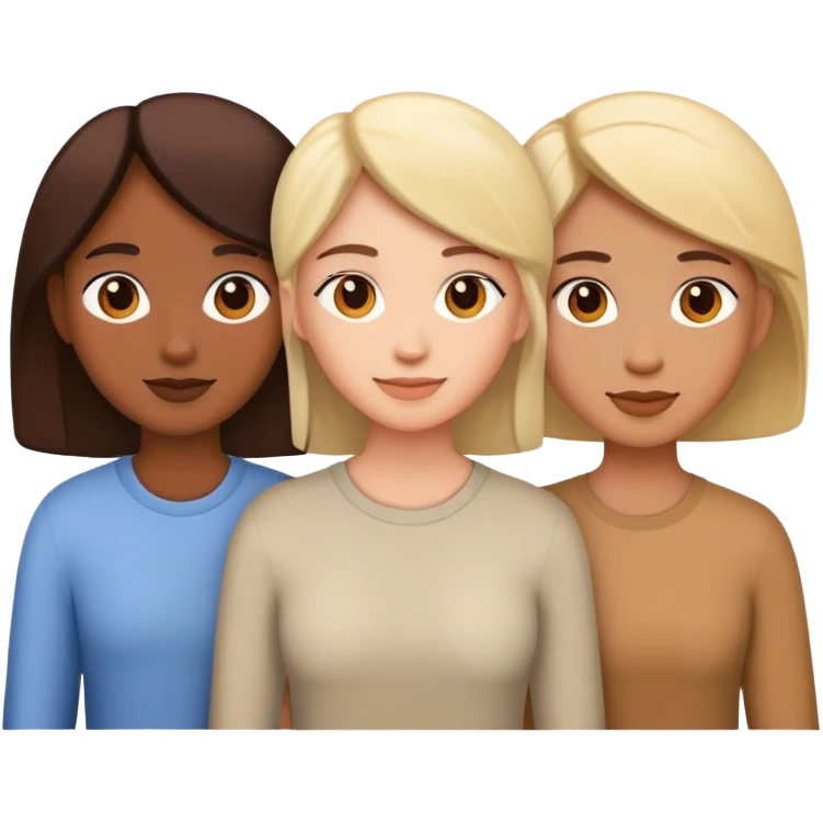 Trio friends emoji