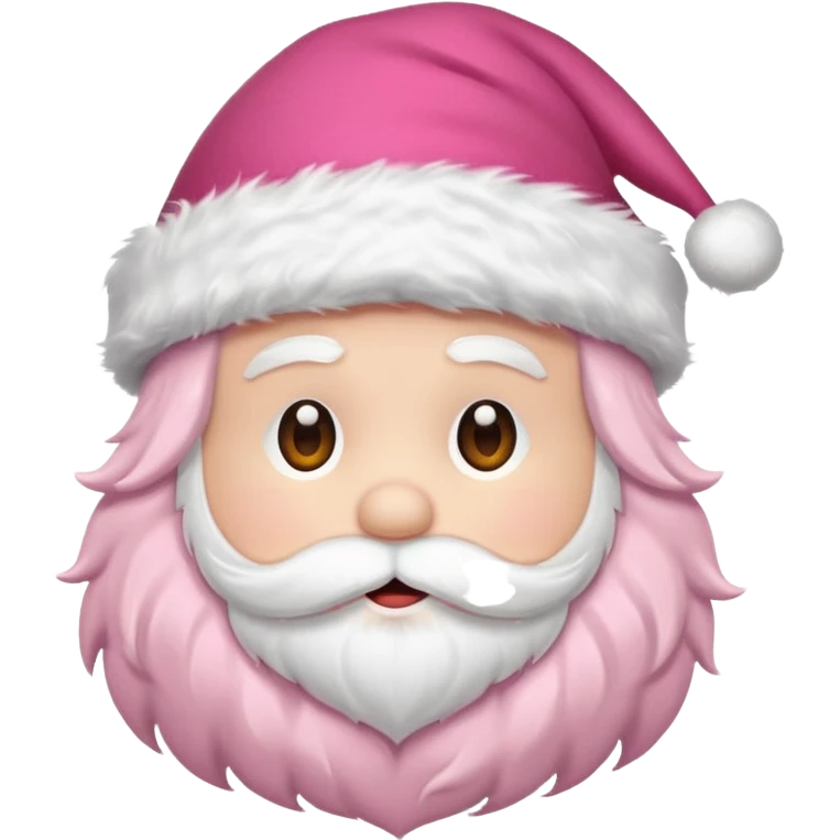 Santa hat pink emoji  emoji