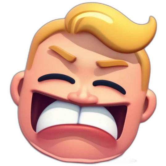 man with muscles crying emoji