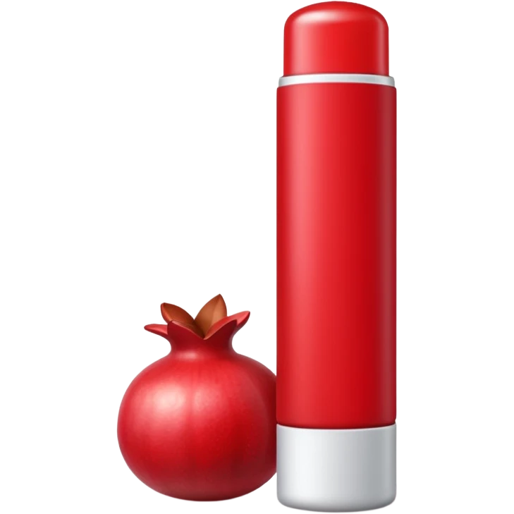 pomegranade lipbalm emoji