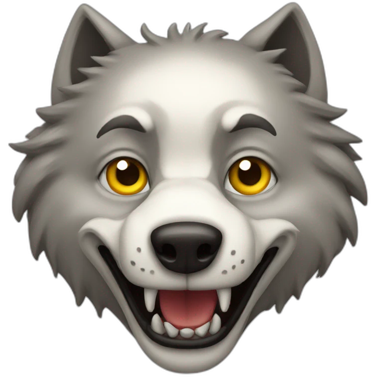 wolf clown emoji