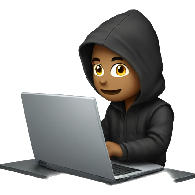 hacker boy on laptop emoji