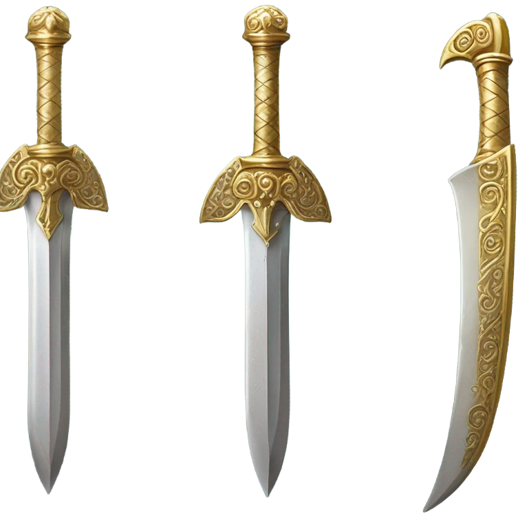 Magic Gold sword emoji