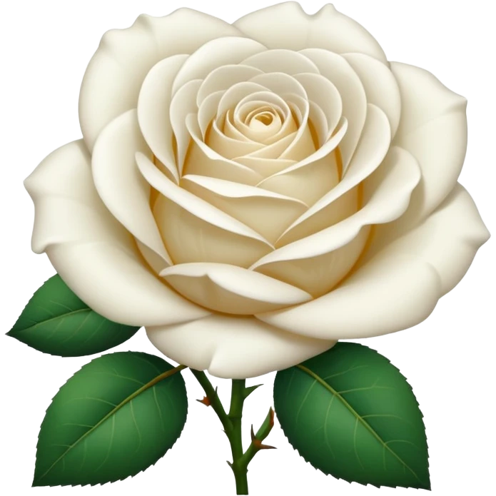 Rose blanche emoji