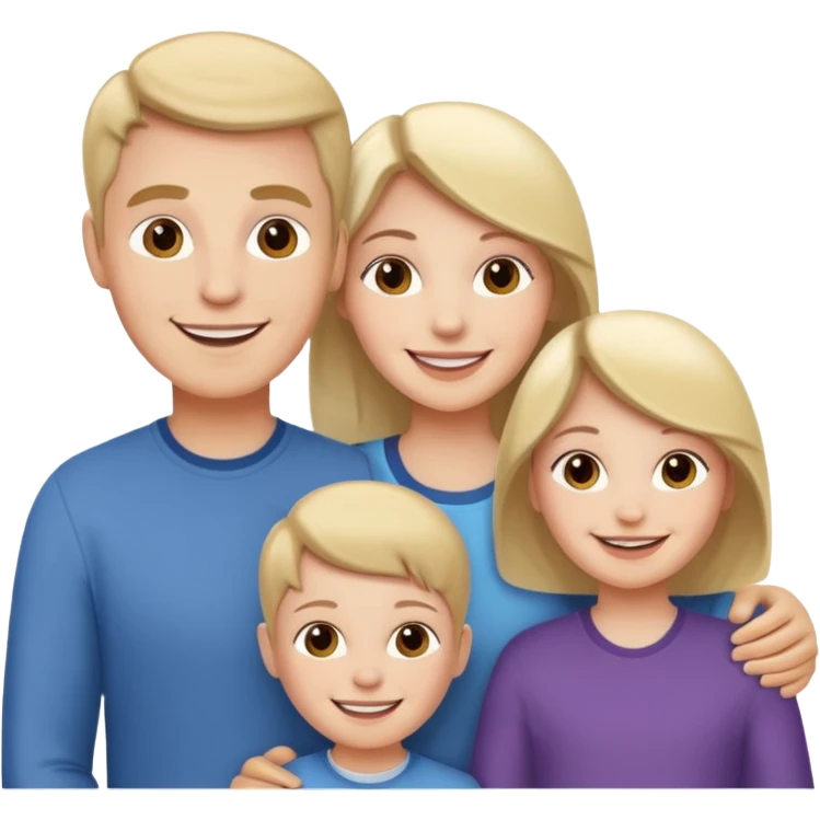 family emoji 3 white people emoji