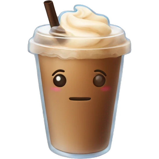 An aesthetic iced coffee  emoji