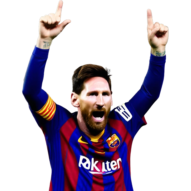 messi prime con contra el bernabeubarba celebrando  emoji