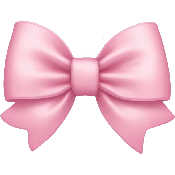 light pink bow emoji
