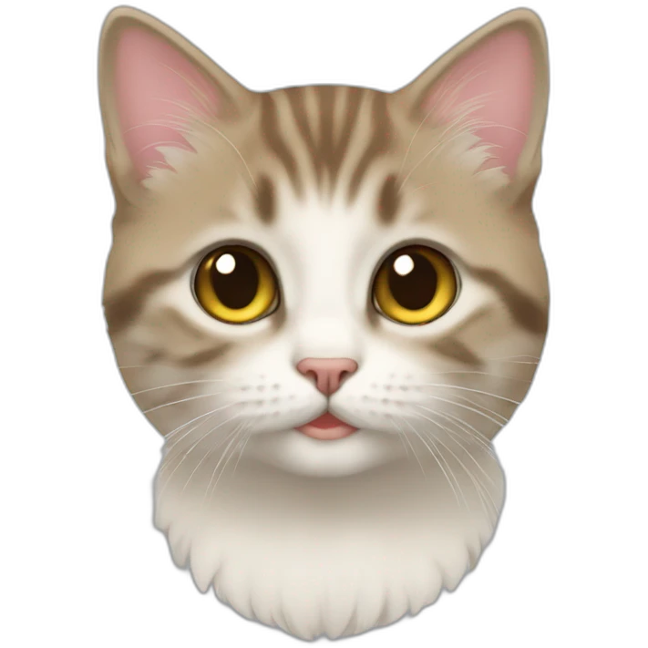 Chaton sur chat emoji