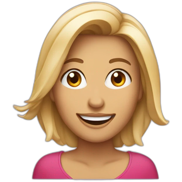 femme avec la bouche (le sourire) a l’envers  emoji