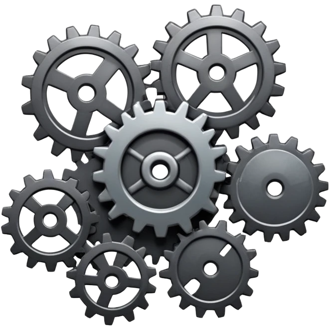 broken gear that smokes emoji