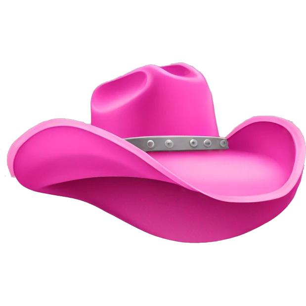 pink cowboy hat emoji