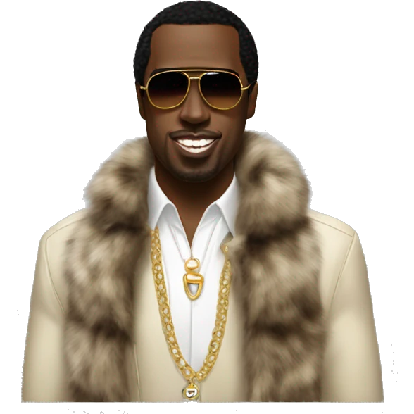 P diddy with fur emoji