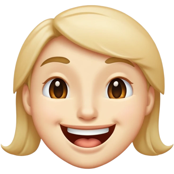 face winking with mouth wide emoji