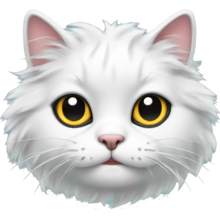 fluffy tuxedo cat emoji