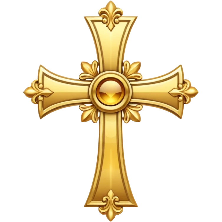 Golden cross emoji