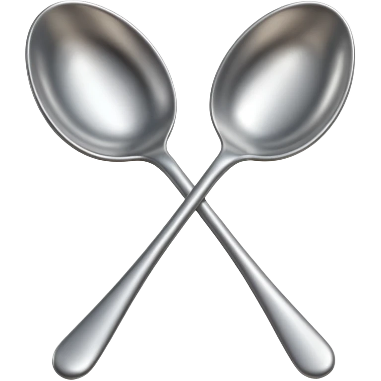 two spoon pintingto the lower left corner emoji