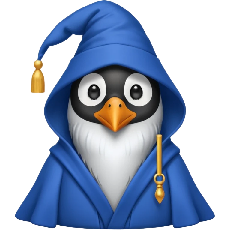 Penguin Wizard emoji